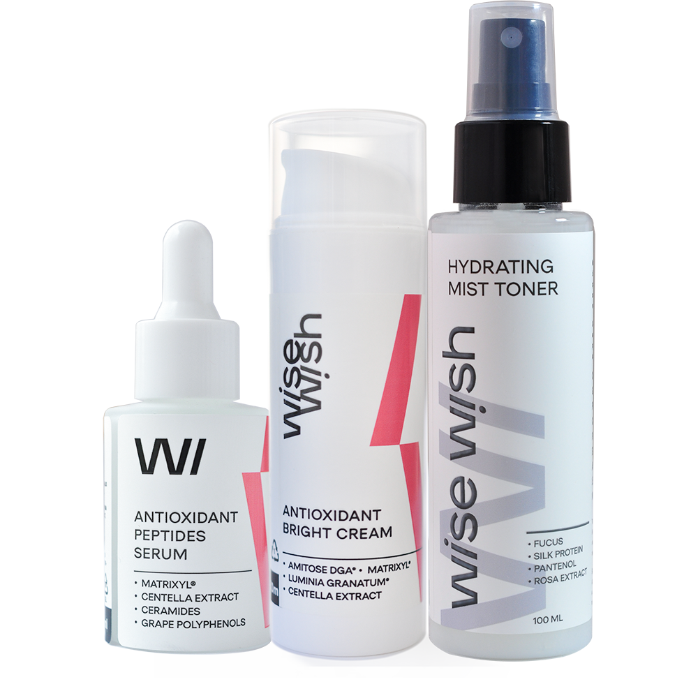 Antioxidant set with vitamin C and Peptides