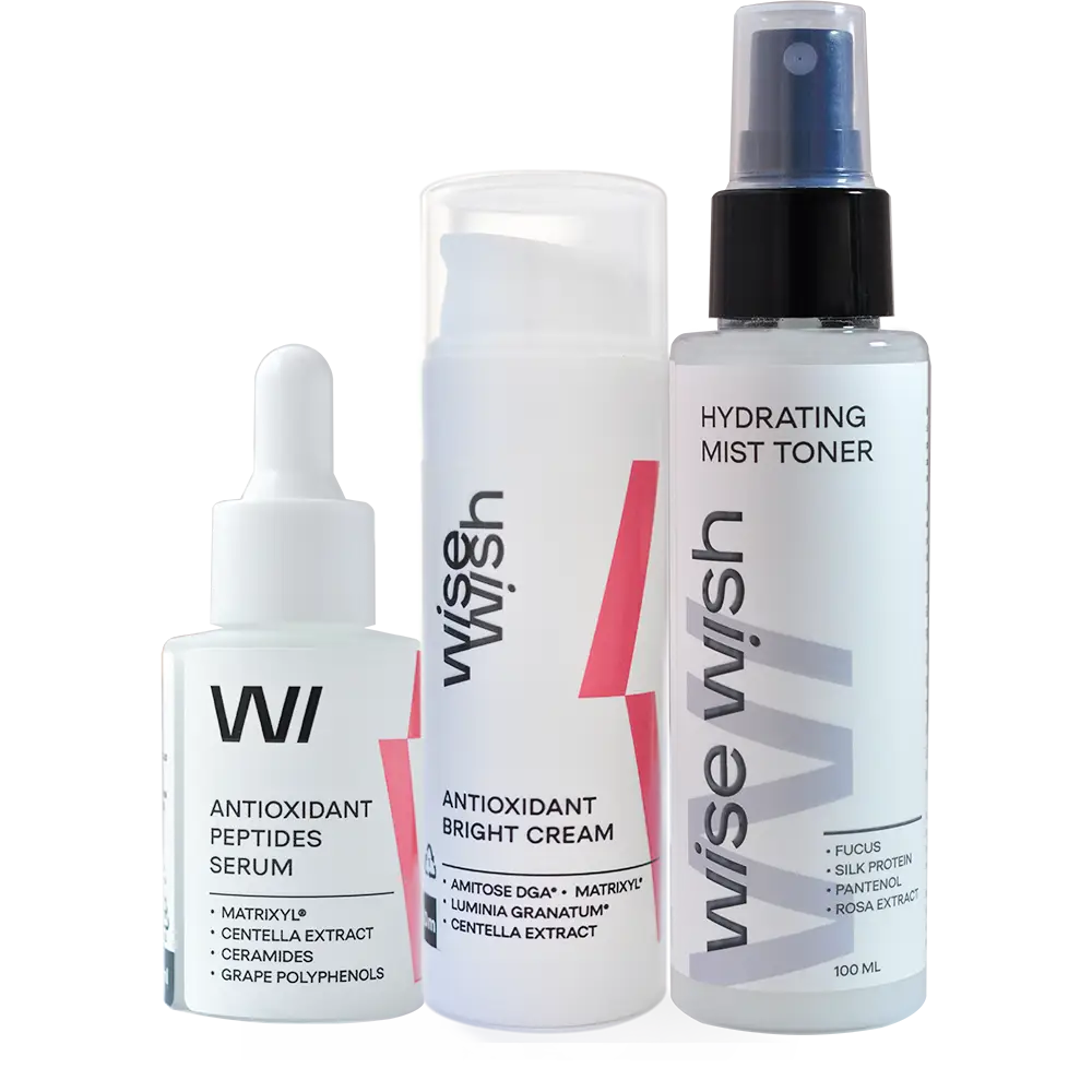 Antioxidant set with vitamin C and Peptides